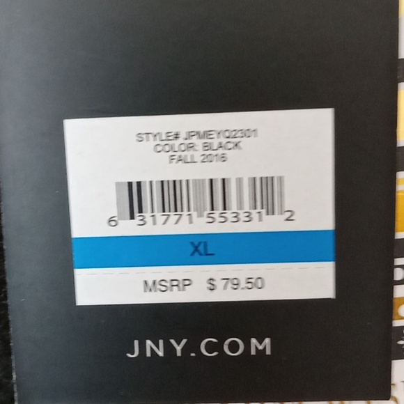 Jones New York Signature sweater in women's XL black acrylic w/ kangaroo pouch - Picture 7 of 13